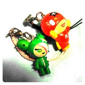 Tokidoki phone charm zipper pulls